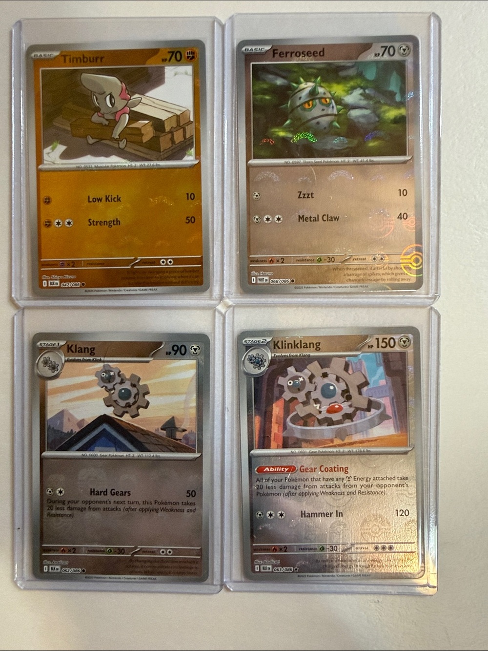 Pokémon – Timburr, Ferroseed, Klang, Klinklang Masterball